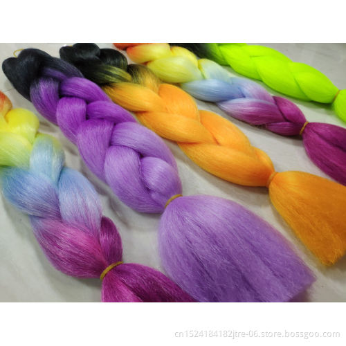 Synthetic Jumbo Hair Braid 24 inch 100g  Hair Om bre Hair WholeSale Om bre Color Braiding Hair